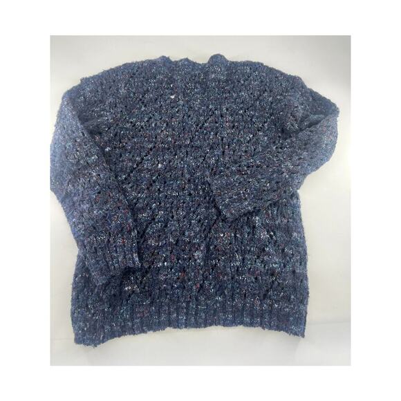 Jeans by Buffalo Sweater Womens Extra Large Navy Blue Knit Eloisa Long Sleeve - Picture 3 of 7